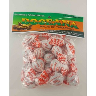 Bala de Tamarindo 100g, (Guloseima, Bala Dura, Pacote individual, sabor exótico, produto nacional)