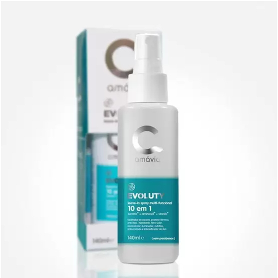 Evoluty Leave-in Spray 10 Em 1 Amavia Reconstrutor 140ml