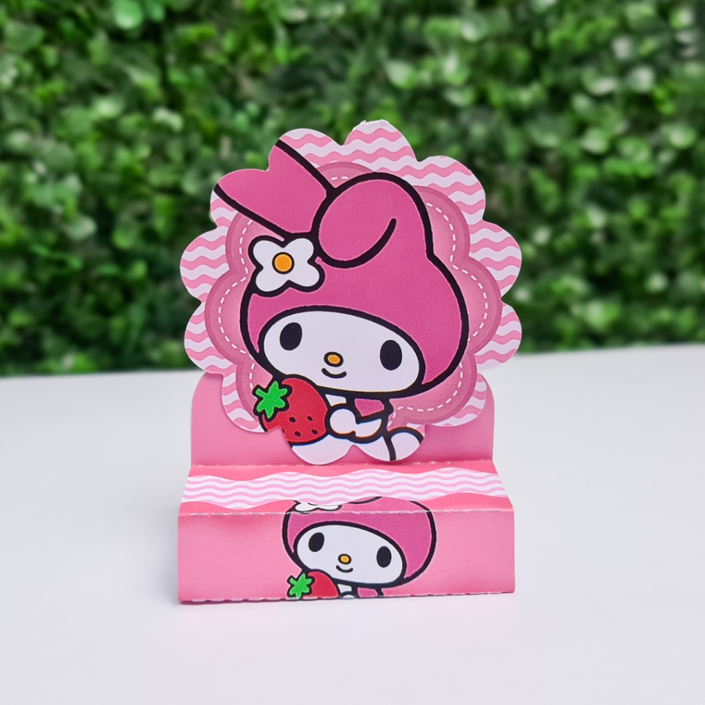 Kit 30 Caixinhas Lembrancinha My Melody | 10 Caixa Milk + 10 Caixa Pirâmide + 10 Porta-Bis