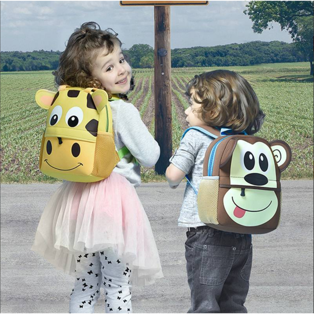 Mochila Infantil Animal Bicho Zoo Creche Passeio WL-8039 em Oferta na Shopee