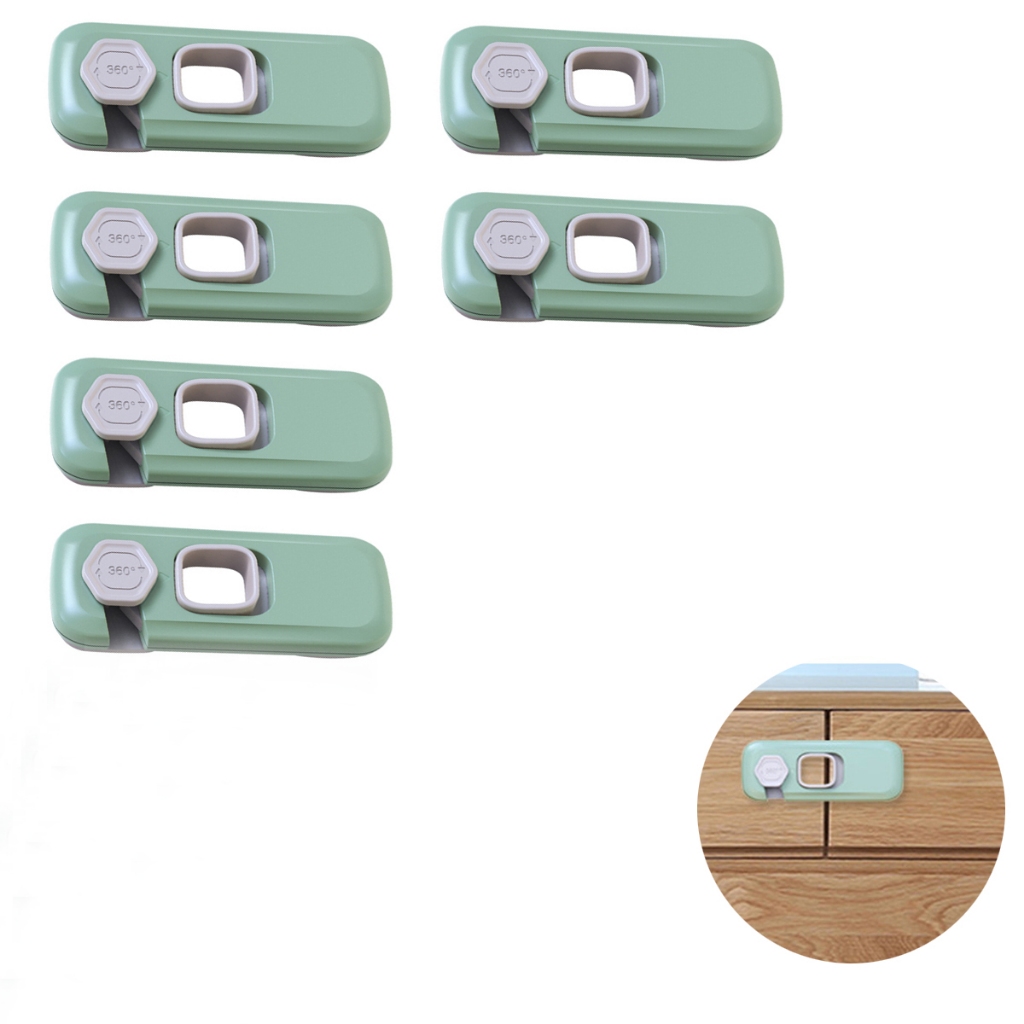 Kit 6 Fechaduras De Armário De Segurança Infantil Bebê