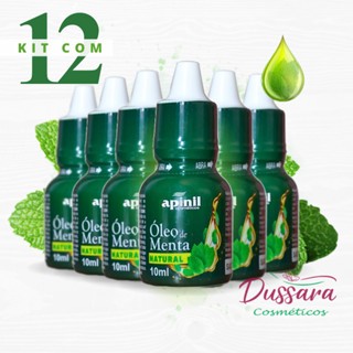 KIT COM 12 Óleo De Menta Original Pura - 10ml em Oferta na Shopee