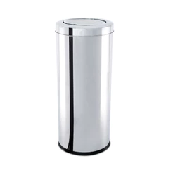 Lixeira Com Tampa Basculante Brinox Decorline 28,17 Litros Aço Inox