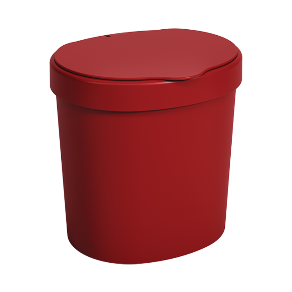 Lixeira Com Tampa Coza Basic 2,5 Litros Vermelho Bold em Oferta na Shopee