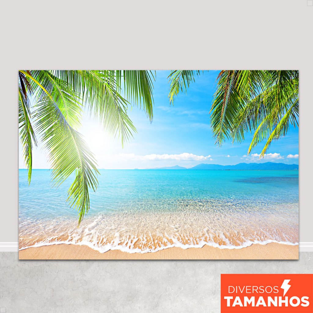 Fundo Fotográfico Praia Verão Cenário para Fotos Painel Em Tecido Sublimado - FFP-128 em Oferta na Shopee