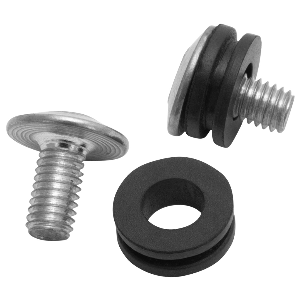 Kit Parafuso Do Protetor Do Escapamento Escape Para Moto Com Coxim Cromado Peça De Reposição Gemoto