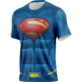 Camiseta SuperMan Tecido Esportivo