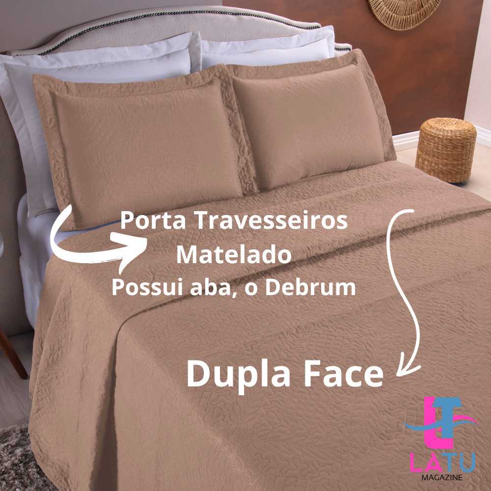Cobre Leito Dupla Face 3 Peças King/Queen/Casal/2Peças Solteiro C/Porta Travesseiros Debrum Matelado em Oferta na Shopee