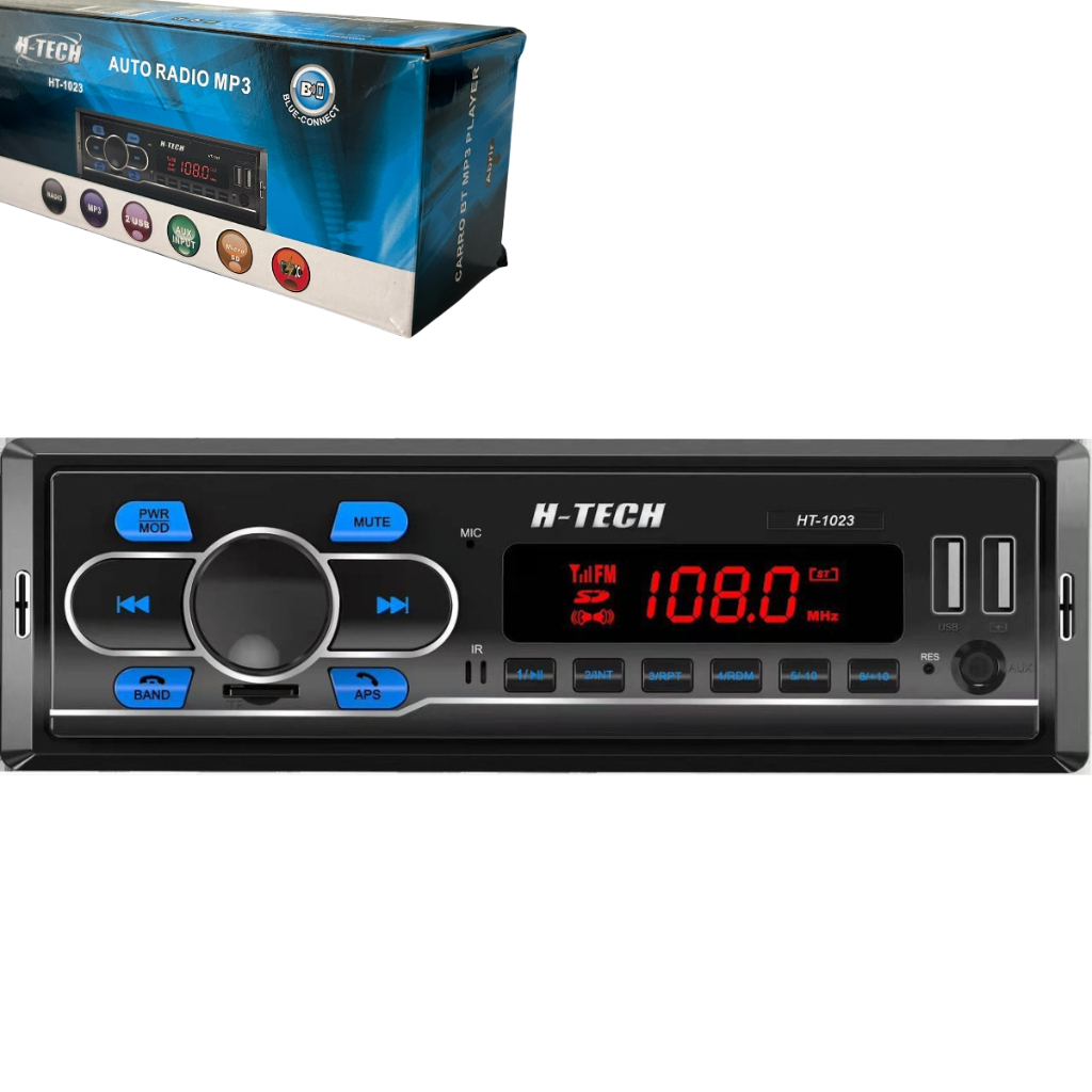 Radio Automotivo Aparelho De Som Carro Bluetooth Pendrive Sd Rádio