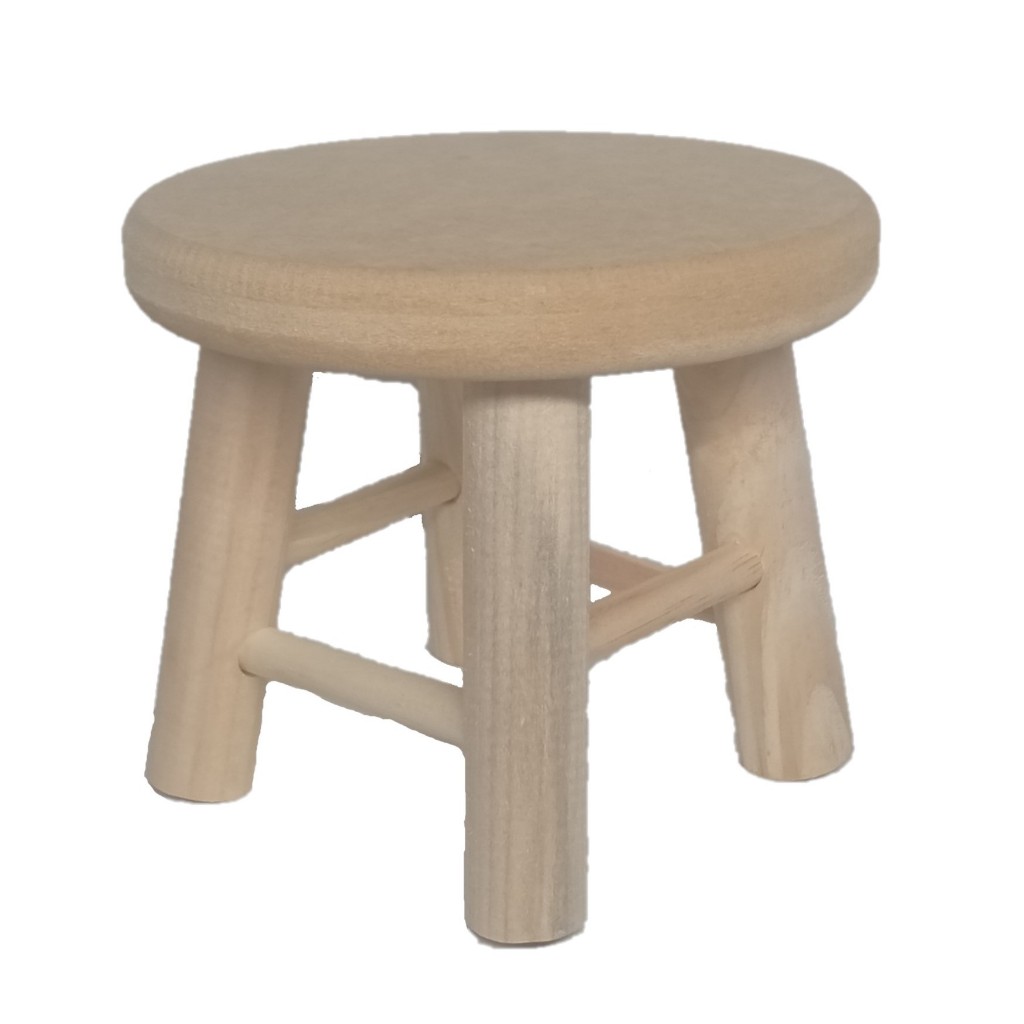 2 Mini Banquinho de Madeira MDF e Perna de Pinus Decoração Banqueta Mesa Festa infantil Centro de mesa