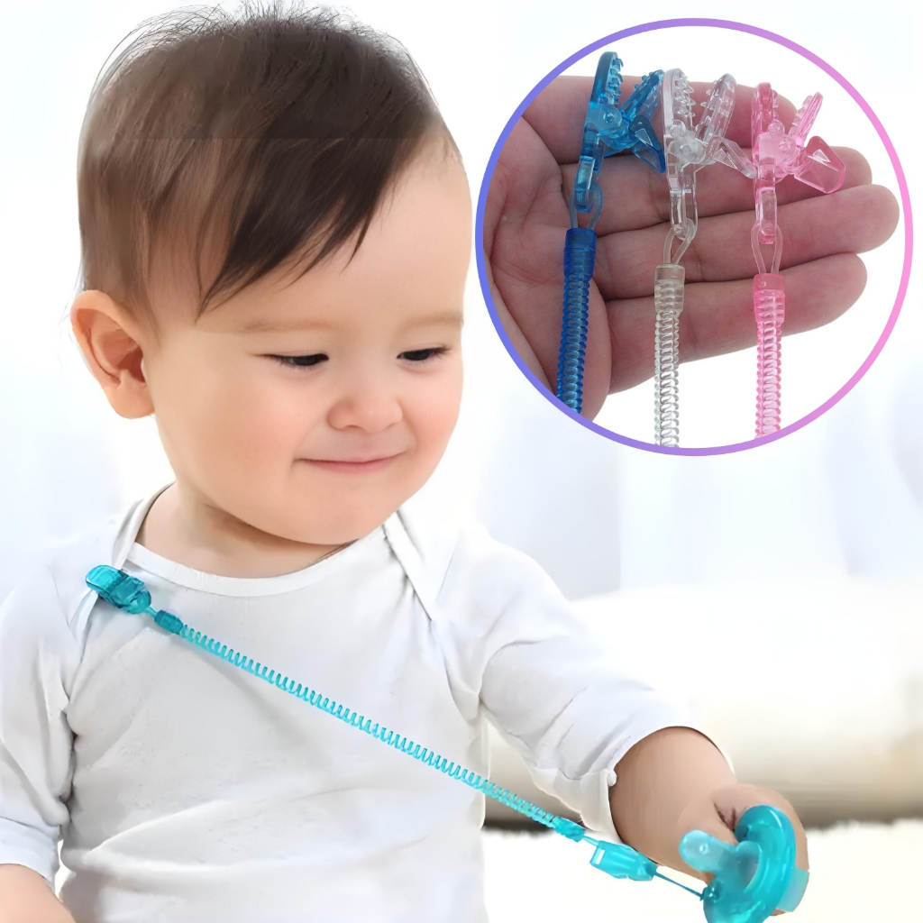 Kit 2 Prendedor de Chupeta Tipo Mola Bebê Universal Várias Cores em Oferta na Shopee
