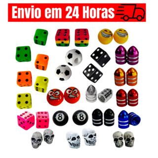 Tampa de Pito Bico de Pneu Bike Moto Carro Capa Tampinha de Bicicleta Vários Modelos