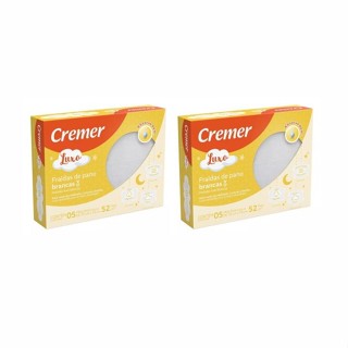 Fralda Cremer Luxo Branca C/5 Unidades 70x70 Cm KIT C/2 UN