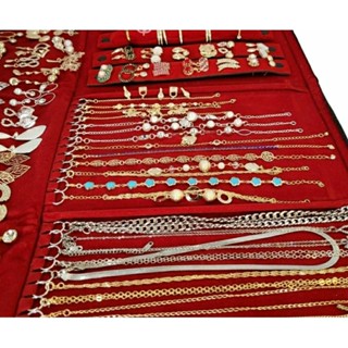 kit 15 semi jóias peças folheados a ouro 18k e prateados