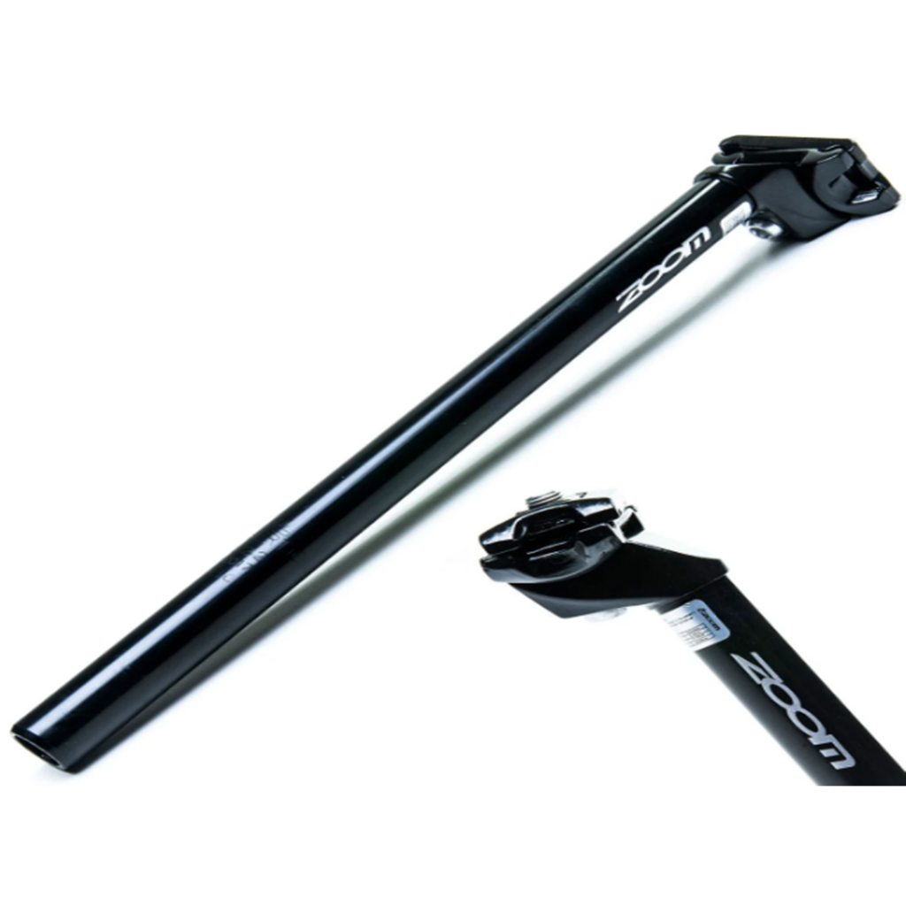 Canote De Selim Zoom 22.2mm X 350mm Com Carrinho Preto em Oferta na Shopee