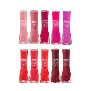 Dailus Rosa e Vermelho - Kit com 10 Esmaltes