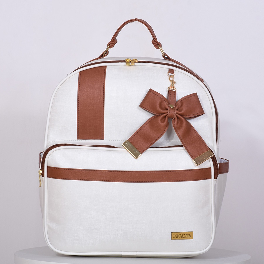 Mochila Maternidade Encanto Off/Bronze - 01 Peça