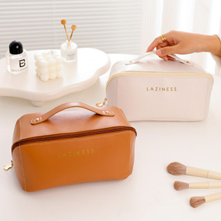Necessaire Feminino Cosmético De Couro PU De Grande Capacidade Em Alto Qualidade Saco Cosmético Portátil Viagem Cosméticos