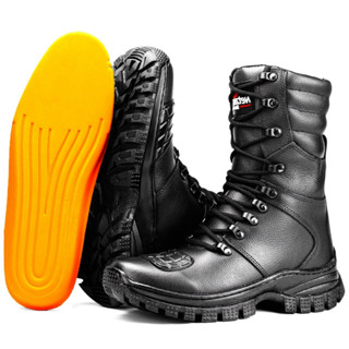 Bota Coturno Militar Cano Médio com Protetor de Marchas e Palmilha Em Gel