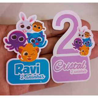 30 Apliques para Tubetes Bolofofos - festa infantil - lembrancinhas personalizadas