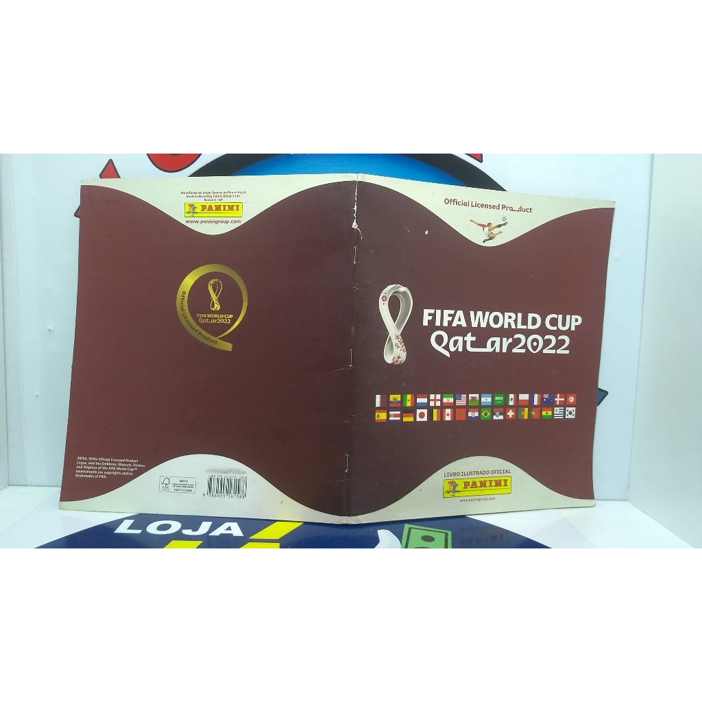 Álbum Copa Do Mundo 2022 semi-Completo Semi-novo
