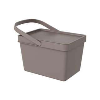 Cesta/Balde com Alça e Tampa Coza Loft 12,5 litros Warm Gray