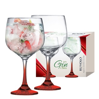 Kit 2 Taças Gin Tonica Drinks Festa Vidro Colors 650ml em Oferta na Shopee