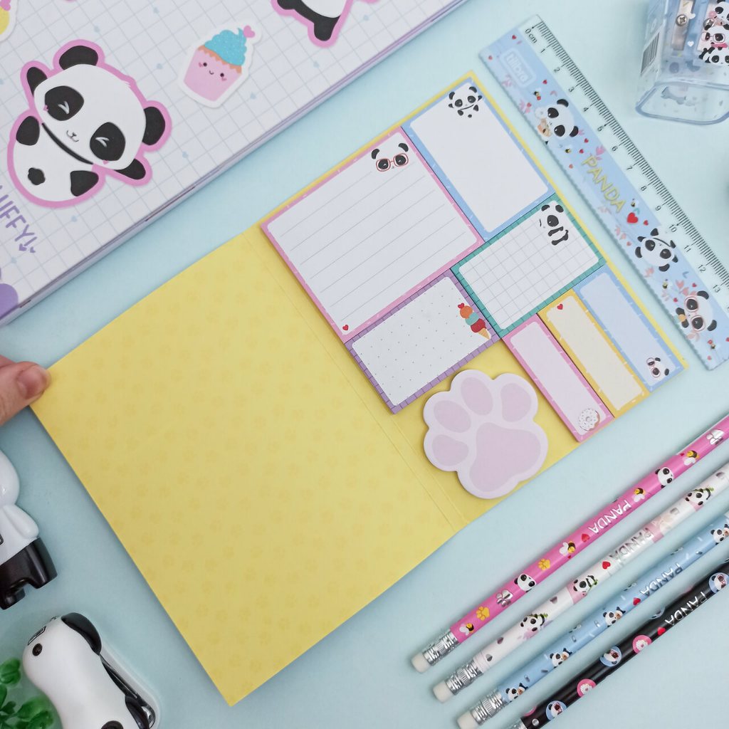 Kit Tili Notes Panda 8 Blocos Adesivos - Tilibra em Oferta na Shopee