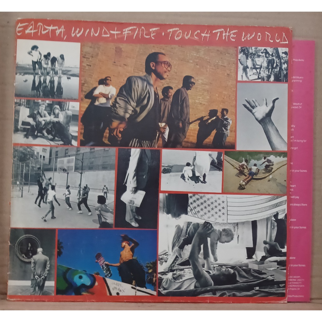 LP Disco De Vinil Earth, Wind & Fire - Touch The World - Com Encarte LP Excelente Capa Muito Boa Ler Descrição