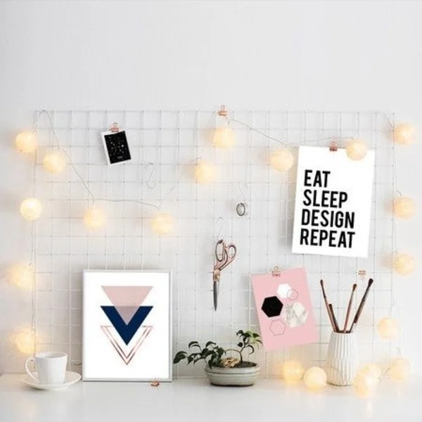 TELA ARAMADA MEMORY BOARD MULTIUSO 60X100CM COM MINI PRENDEDORES