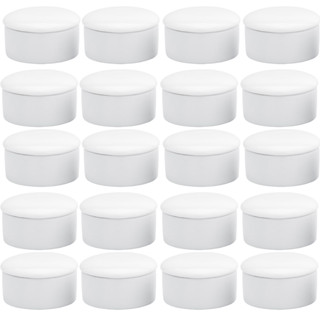 Kit 20 Porta Joias 6cm de Porcelana Branca Segunda Linha