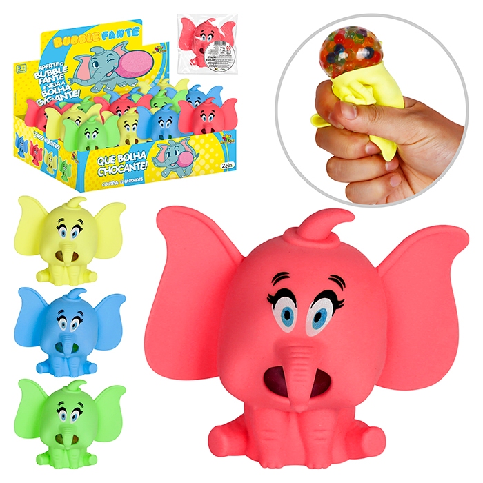ELEFANTE DUMBO DE BRINQUEDO MACIO ANTI STRESS RELAXANTE DE APERTAR Fidget Toys Anti Stress GEL