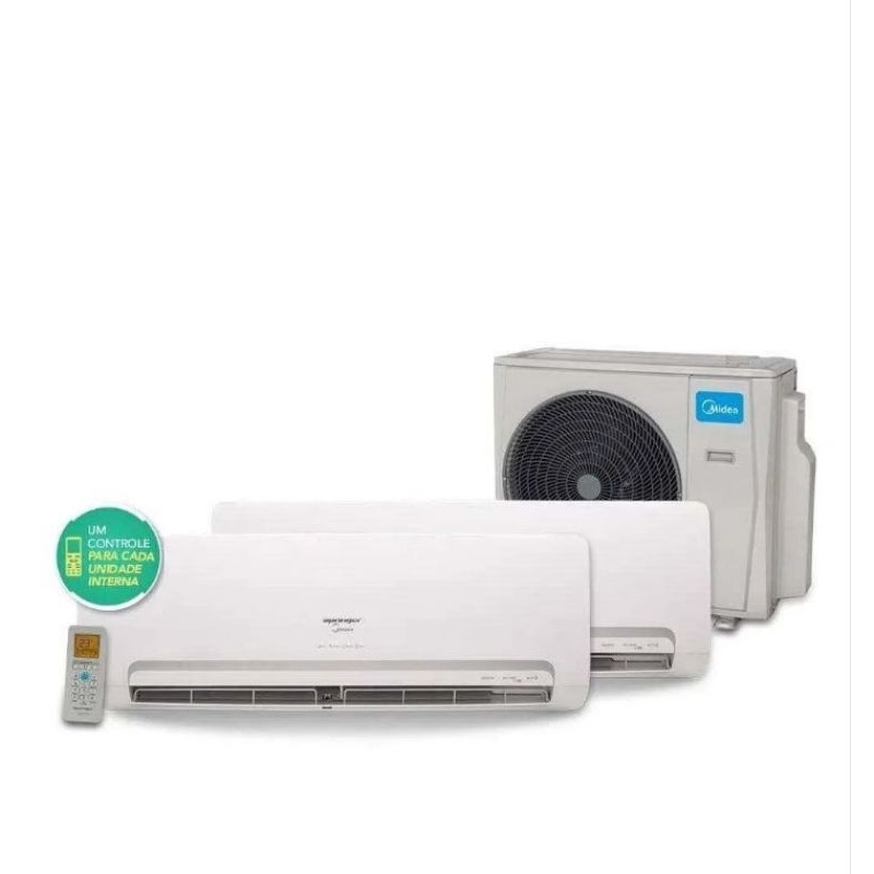 Ar Condicionado Bi Split Inverter Springer Midea 2x12.000 BTU/h Quente e Frio Monofásico 38MBBA18M5