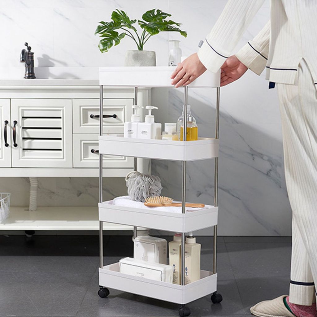 Carrinho Organizador Multifuncional 4 Andares com Rodinhas