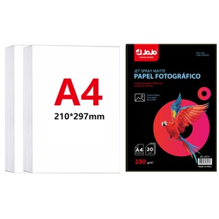 500 Folhas de Papel Fotográfico 230g A4 Matte Fosco Premium