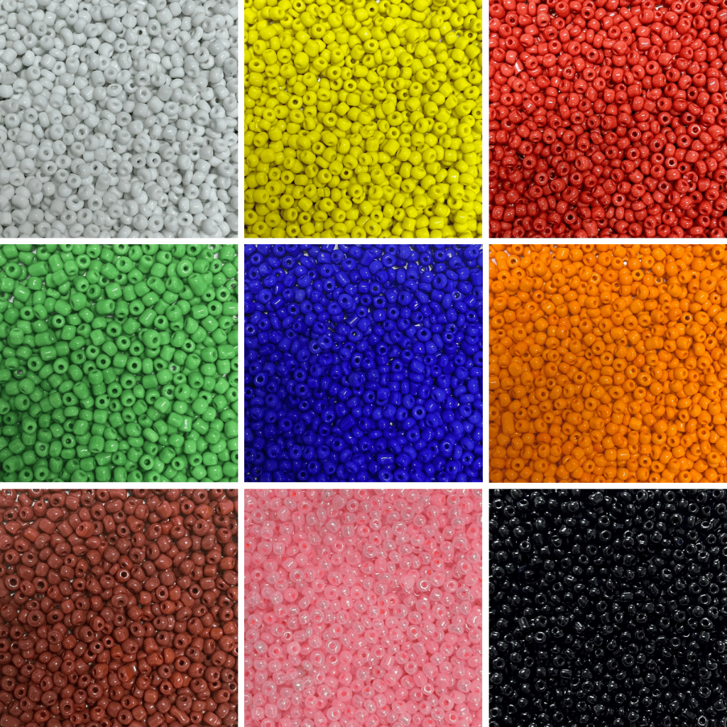 Miçanga Missanga 4mm 6/0 de Vidro Para Pulseiras Guias Artesanato 50g Aprox 590 Unidades em Oferta na Shopee