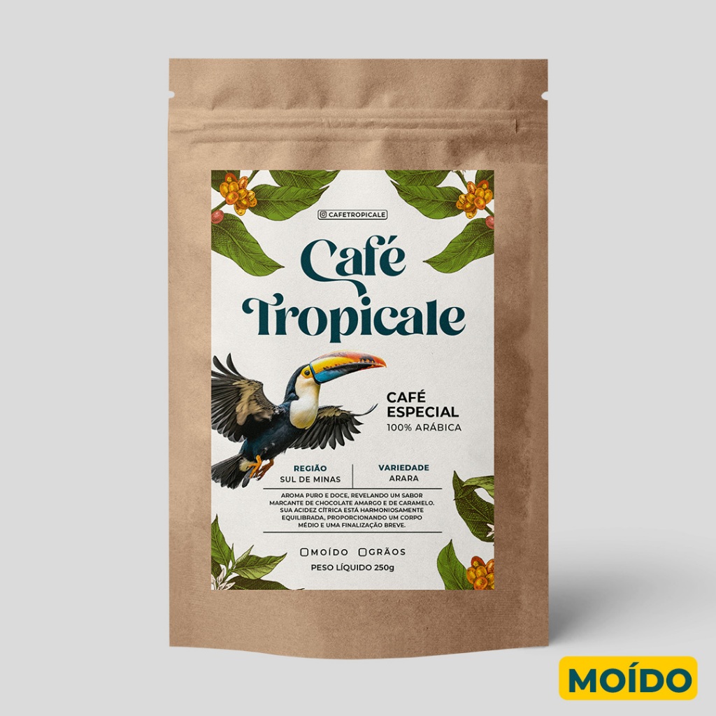 Café Torrado E Moído Especial Gourmet 100% Árabica 250g Expressos e Coados