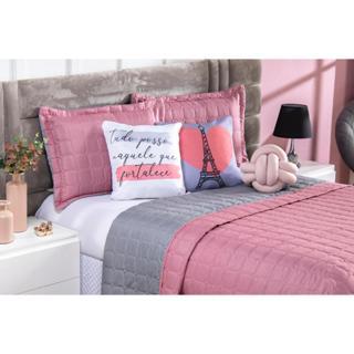 Kit Colcha Cobre Leito Dupla Face Paris Queen 8 Peças em Oferta na Shopee