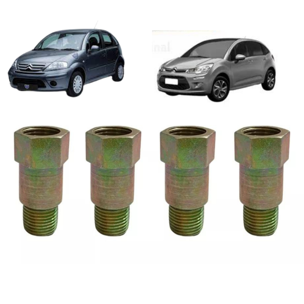 4 Tucho / Esticadores De Vela Citroen C3 1.4 1.5 8v Motor Tu3jp Tu4