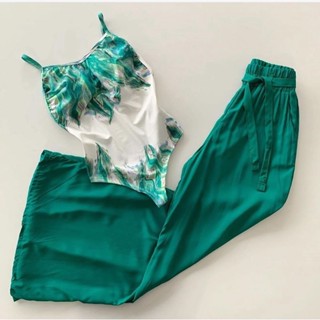 Calça Feminina Pantalona Cintura Alta Viscolinho Bolsos Forro Com Cinto