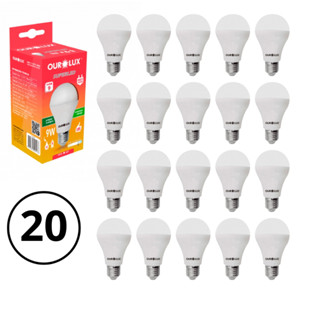 Kit 20 Lâmpadas 9W Led Branco Frio 6500k Ourolux