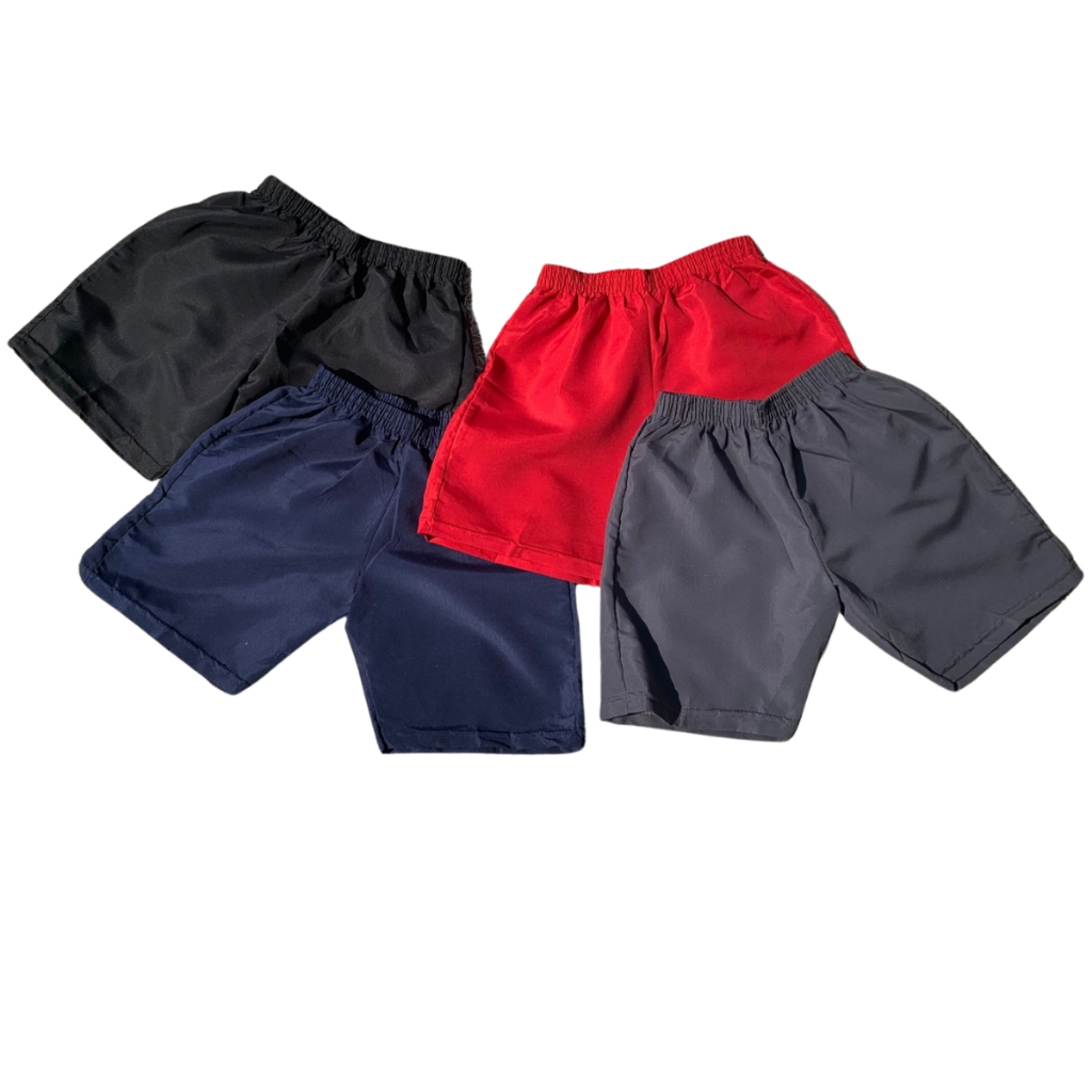 Bermuda infantil shorts calça bermudinha básica e de praia de tactel tecido sintético fácil lavagem coloridas de criança