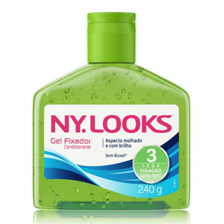 Gel Ny Looks Fixação Extra Forte 3 Sem Álcool com 240g