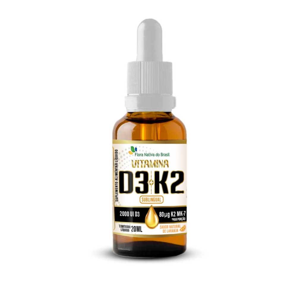 Vitamina K2 + Vitamina D3 Em Gotas 20ml em Oferta na Shopee