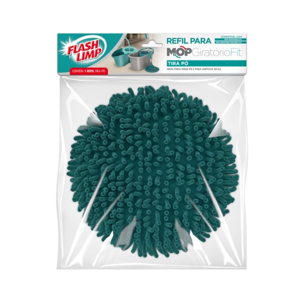 Refil para Mop Gitatório Flashlimp Tira Pó 22cm - Home & Living