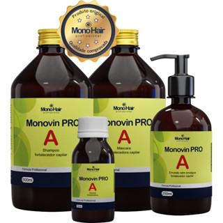 Kit Monovin Pro A Original Crescimento Capilar Acelerado - Autorizado pela Anvisa