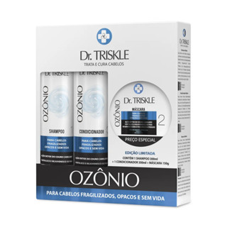 Kit Ozônio Dr. Triskle 750g - Shampoo 300ml + Condicionador 300ml + Máscara 150g em Oferta na Shopee