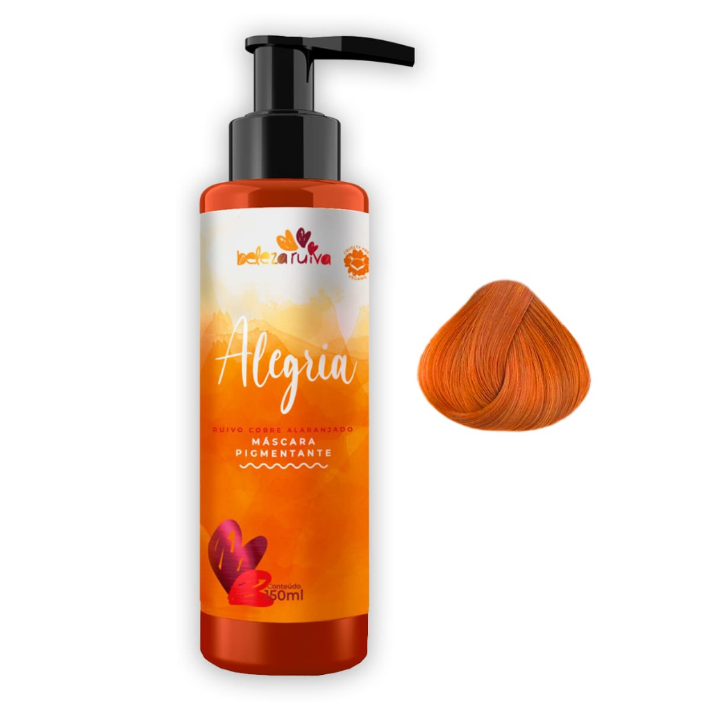 Beleza Ruiva Tonalizante Alegria Ruivo Cobre Alaranjado - 150ml em Oferta na Shopee