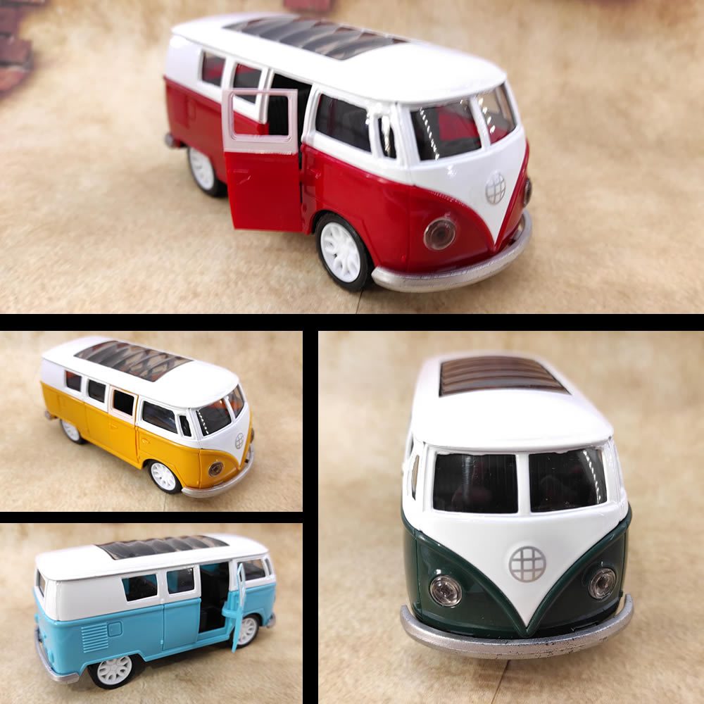 Carrinho Miniatura Perua Kombi em 2 Cores Corujinha