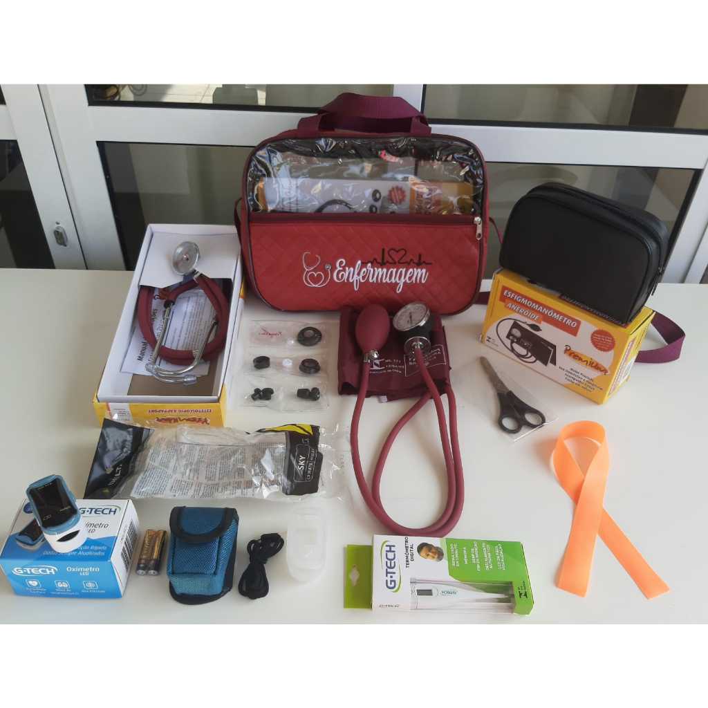 Kit Completo Enfermagem com Oxímetro